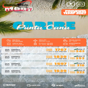 PUNTA CANA Enero 2027 desde CORDOBA