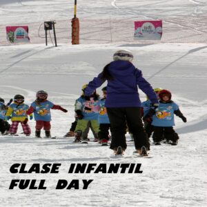 LLS ESCUELA. Ski INFANTIL. Niños (4 a 12 años) CON ALMUERZO. Full Day